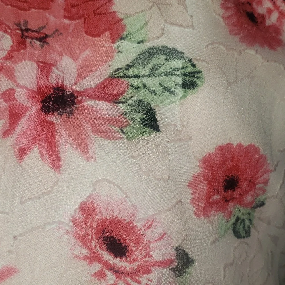 Chasing fireflies Mia & mimi pink floral flowers ruffle bows spring dress 5 5T - Picture 5 of 7